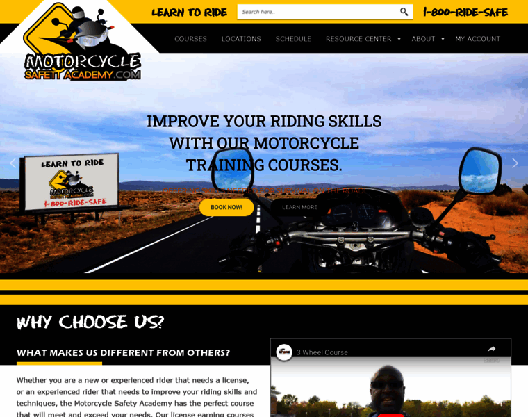 Motorcyclesafetyacademy.com thumbnail