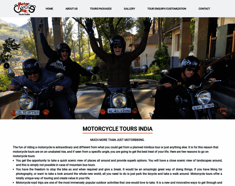 Motorcycletoursindia.com thumbnail