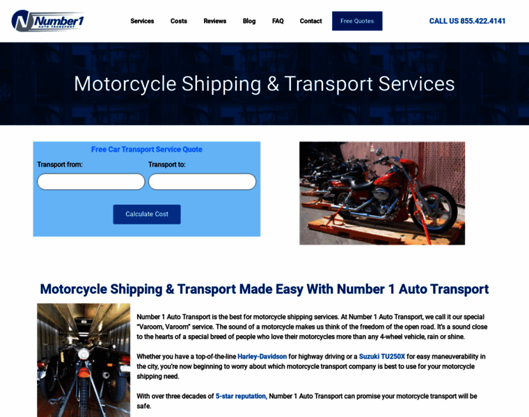 Motorcycletransportcompany.com thumbnail