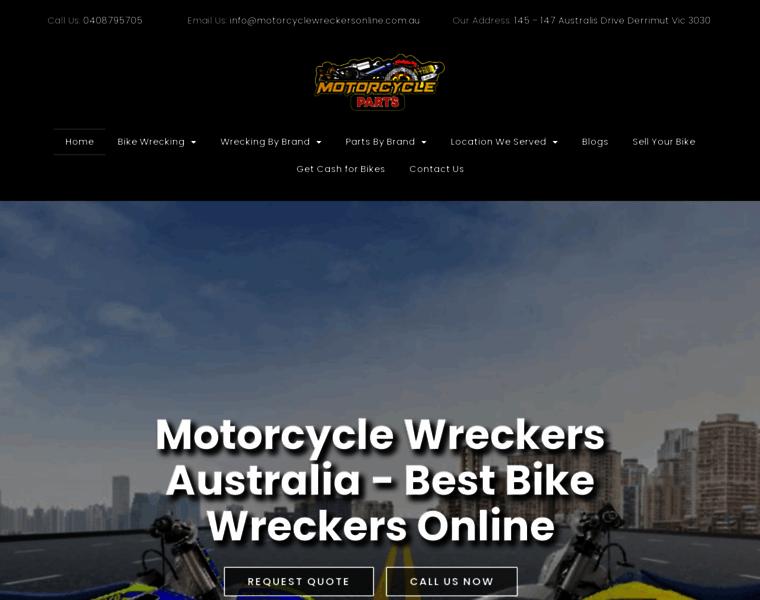Motorcyclewreckersonline.com.au thumbnail