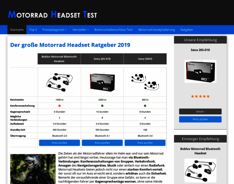 Motorrad-headset-test.net thumbnail