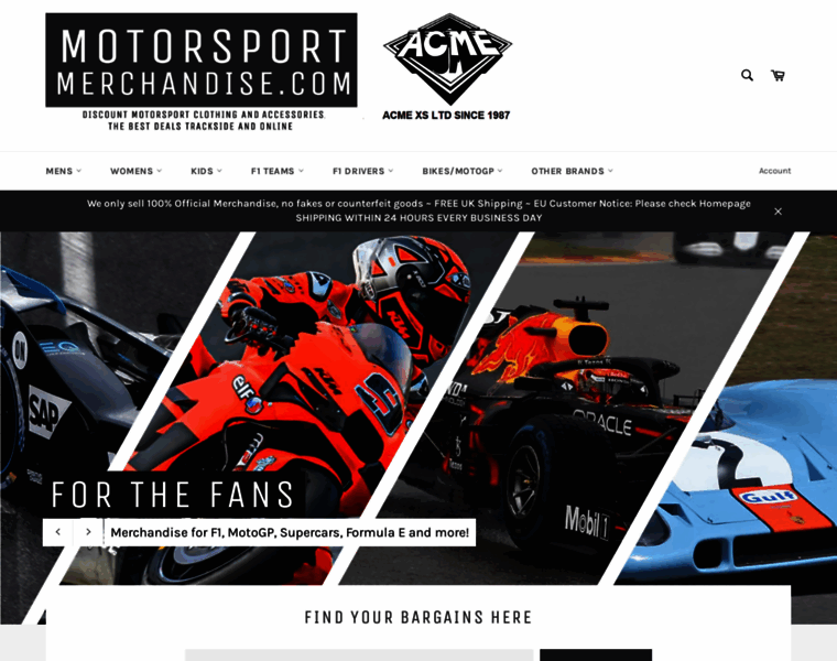 Motorsport-merchandise.com thumbnail