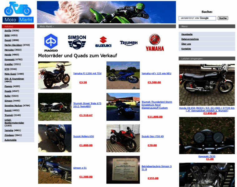 Motos.autos-markt.com thumbnail