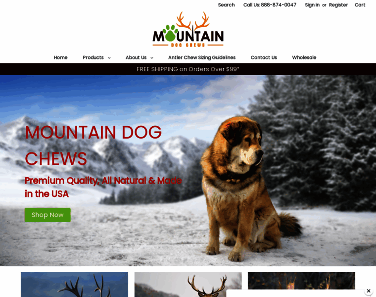 Mountaindogchews.com thumbnail