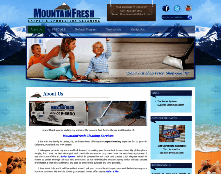 Mountainfreshcleaningservice.com thumbnail