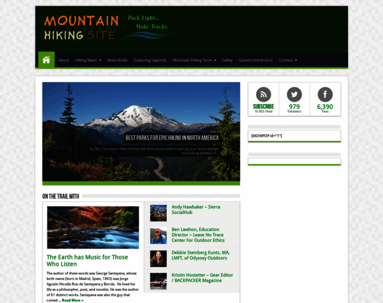 Mountainhikingsite.com thumbnail
