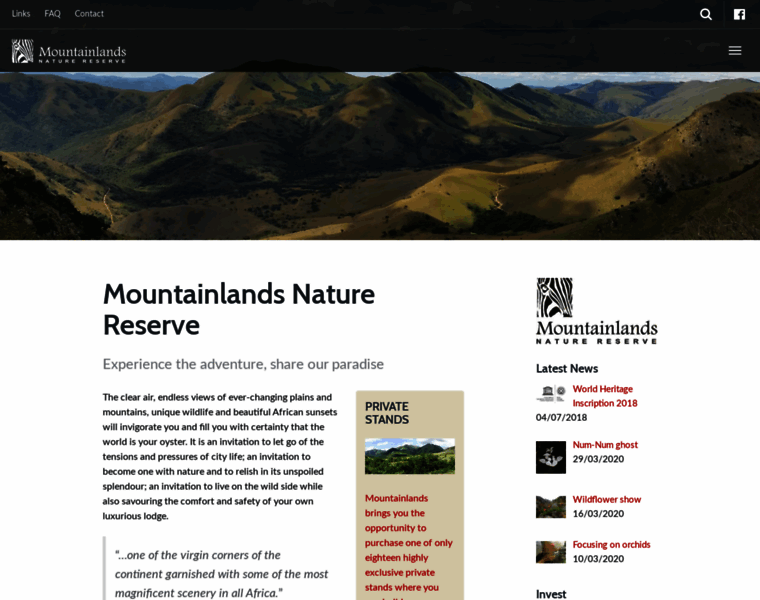 Mountainlands.co.za thumbnail
