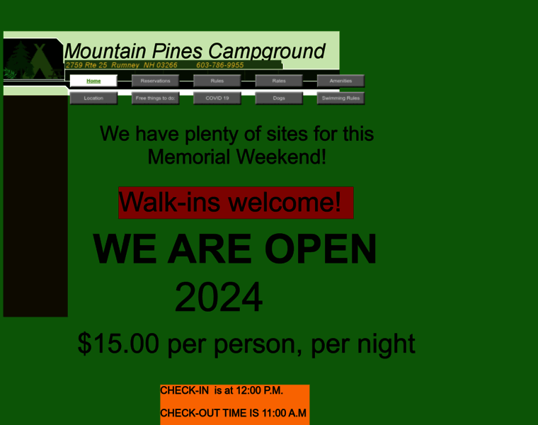 Mountainpinescampground.com thumbnail