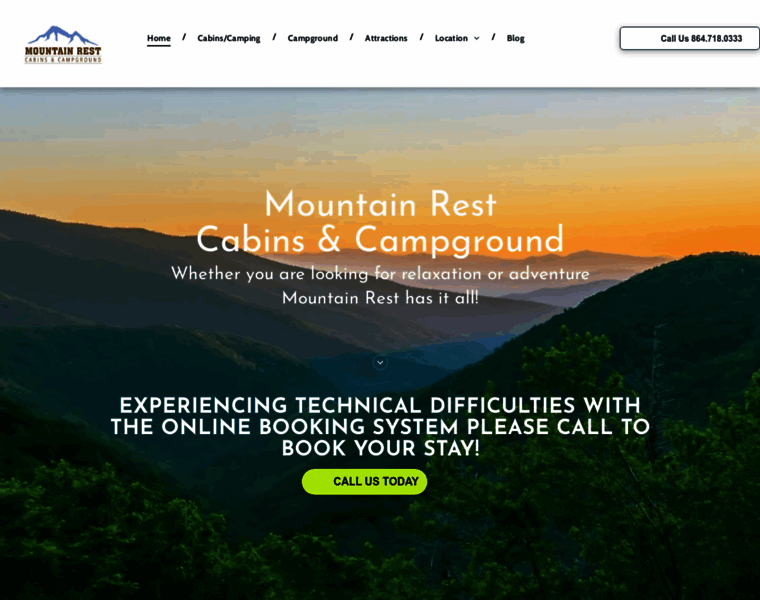 Mountainrestcabins.com thumbnail