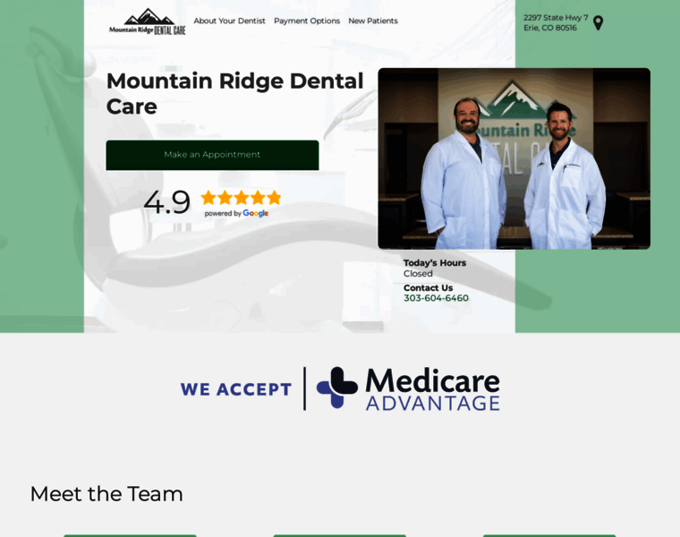 Mountainridgedentalcare.com thumbnail