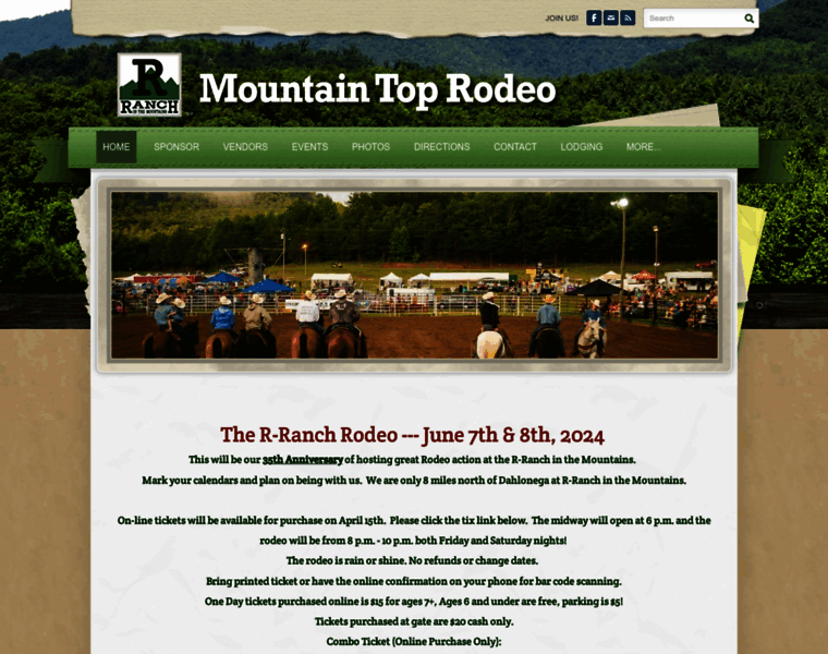 Mountaintoprodeo.com thumbnail