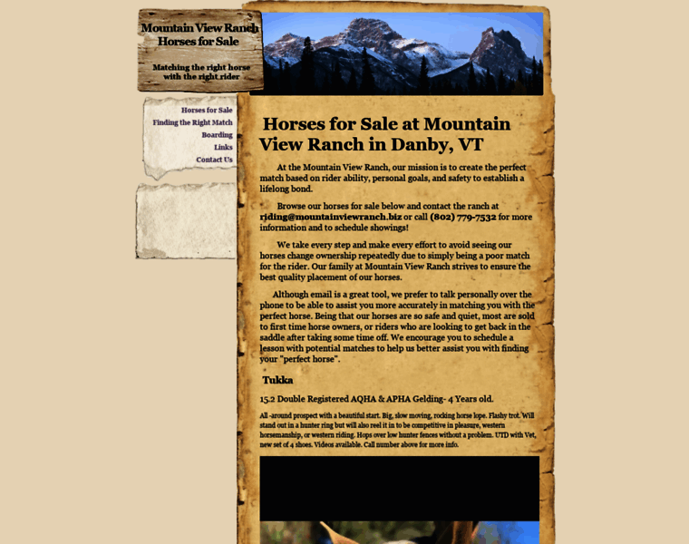 Mountainviewranchhorses.biz thumbnail