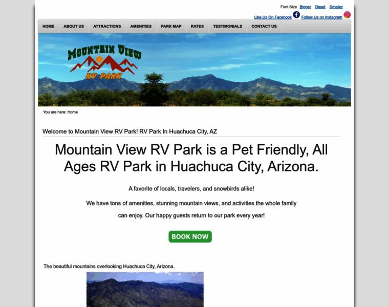 Mountainviewrvpark.com thumbnail