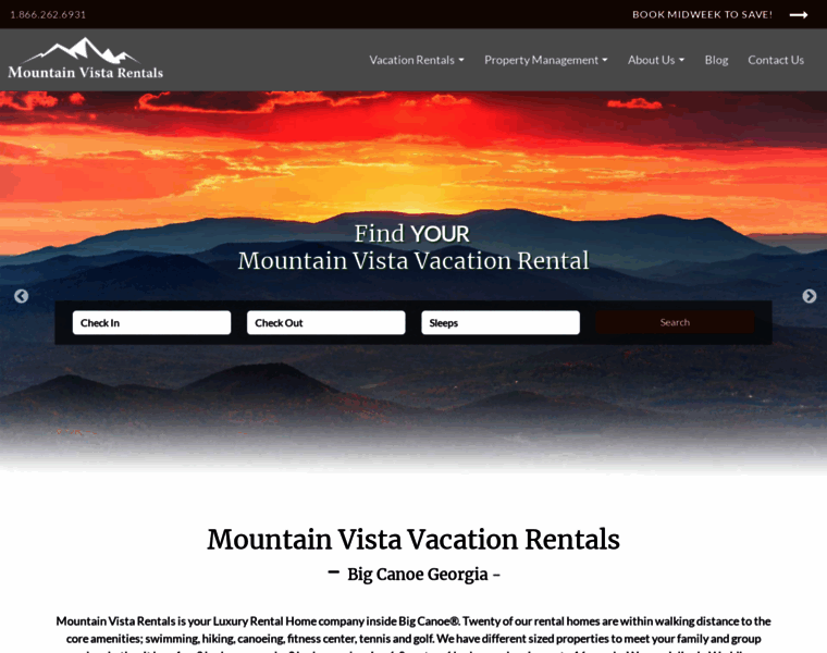 Mountainvistarental.com thumbnail