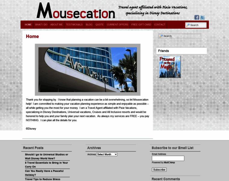 Mousecation.com thumbnail