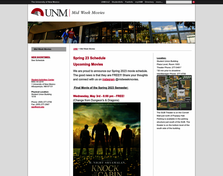 Movies.unm.edu thumbnail