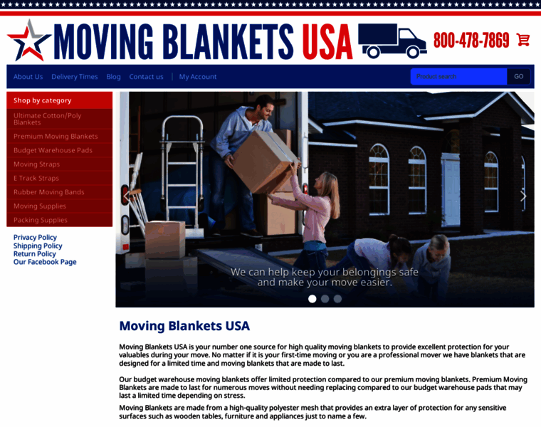 Movingblankets.com thumbnail