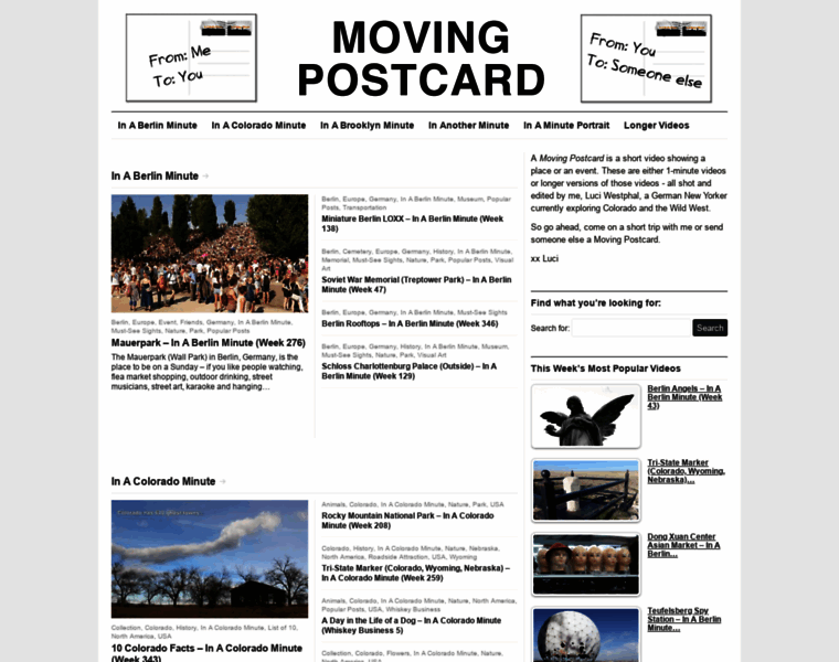 Movingpostcard.com thumbnail