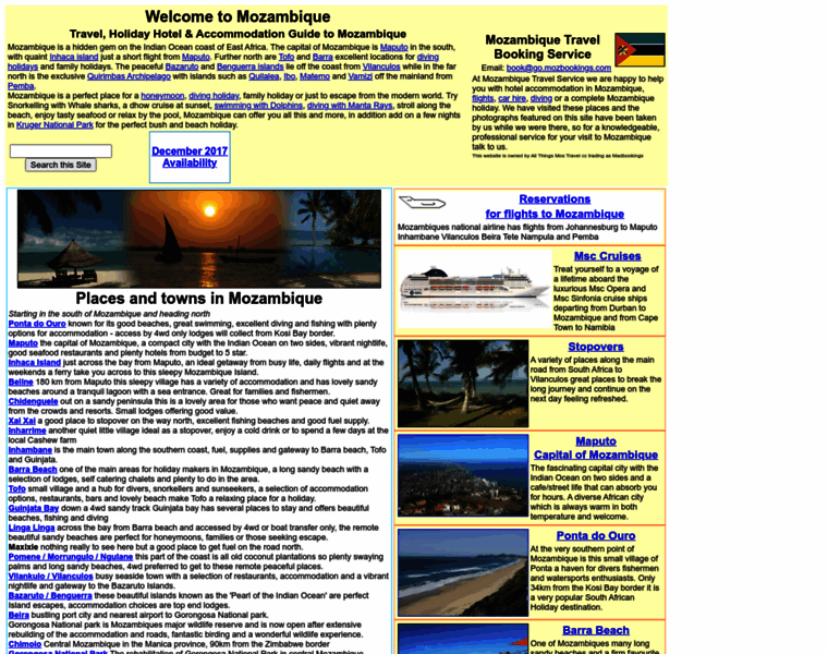 Mozambiquetravelservice.com thumbnail