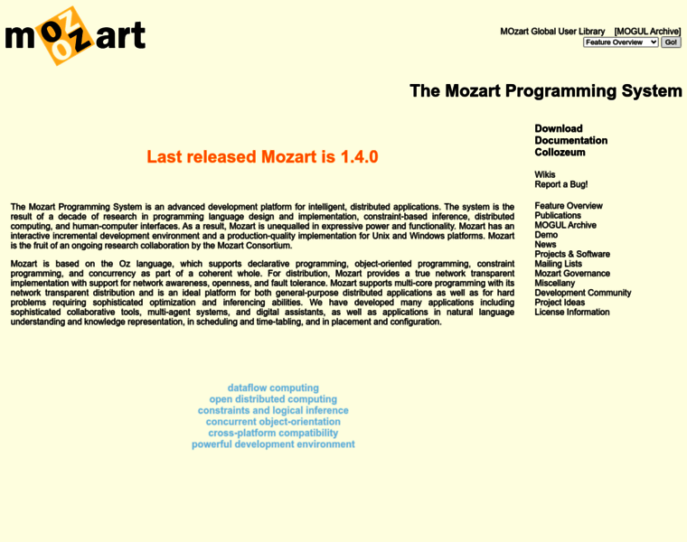 Mozart-oz.org thumbnail