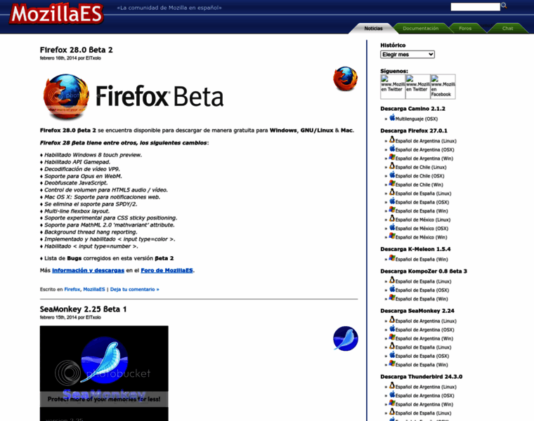 Mozillaes.org thumbnail