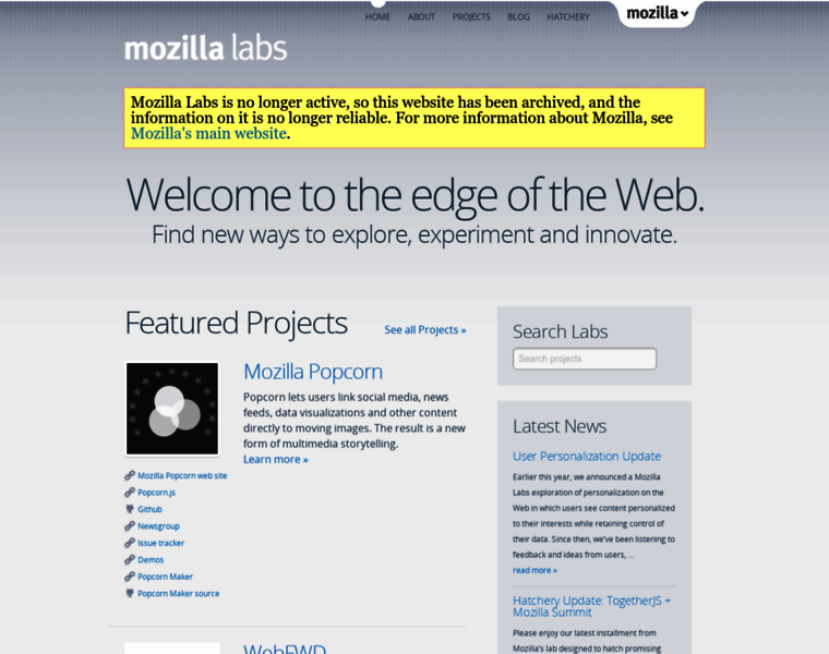 Mozillalabs.com thumbnail