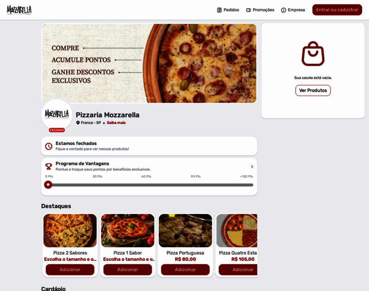 Mozzarellapizzaria.com.br thumbnail