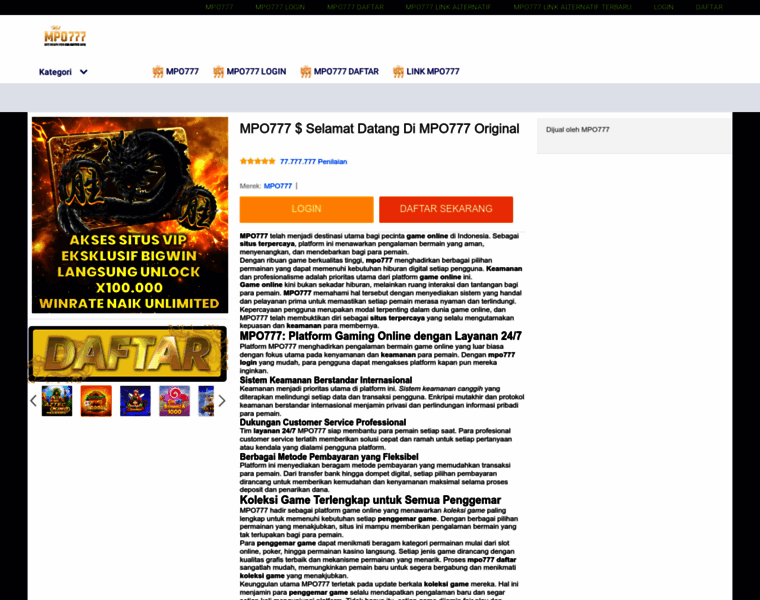Mpo777fire.com thumbnail
