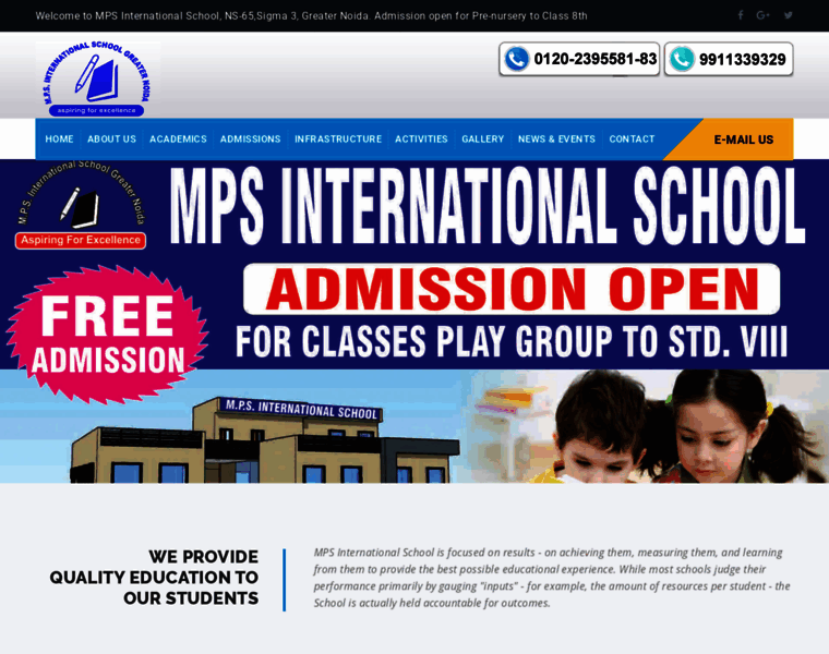 Mpsinternationalschool.in thumbnail