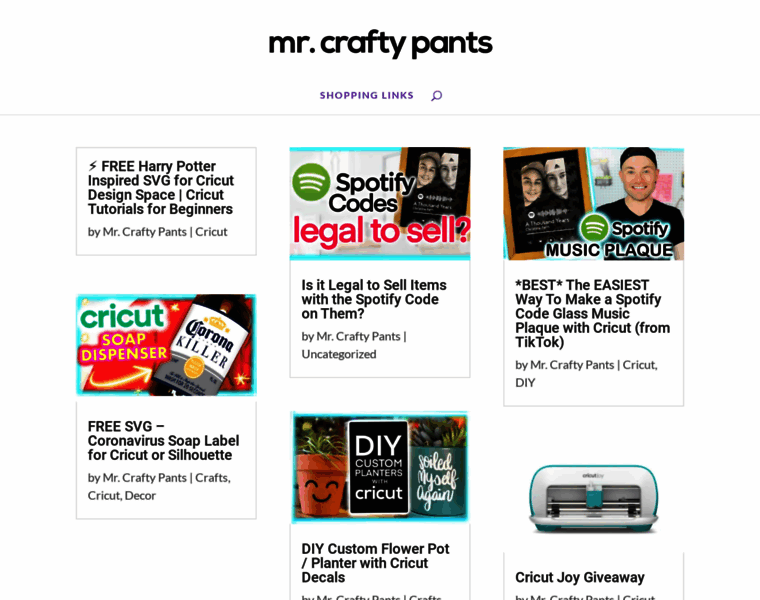 Mrcraftypants.com thumbnail