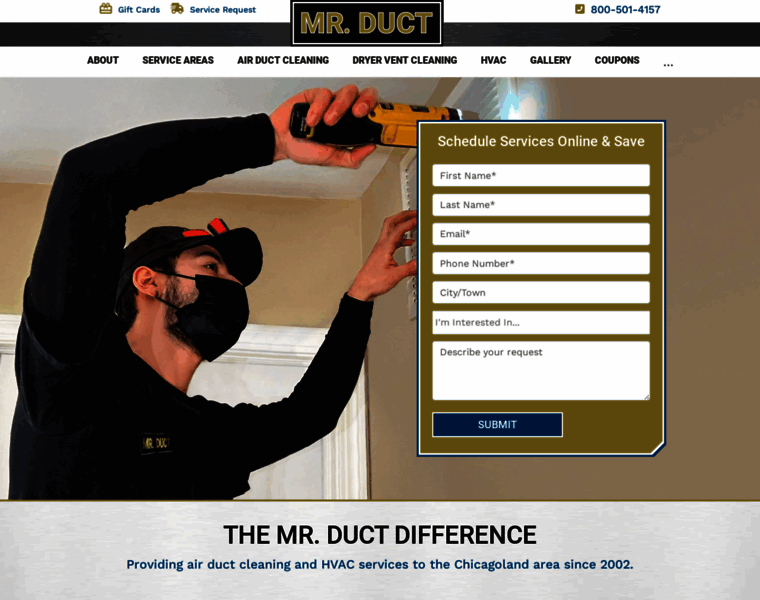 Mrductcleaning.com thumbnail