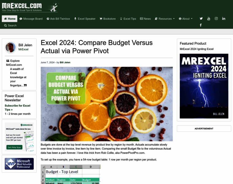 Mrexcel.com thumbnail