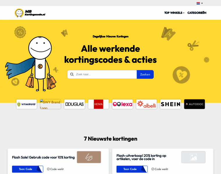 Mrkortingscode.nl thumbnail