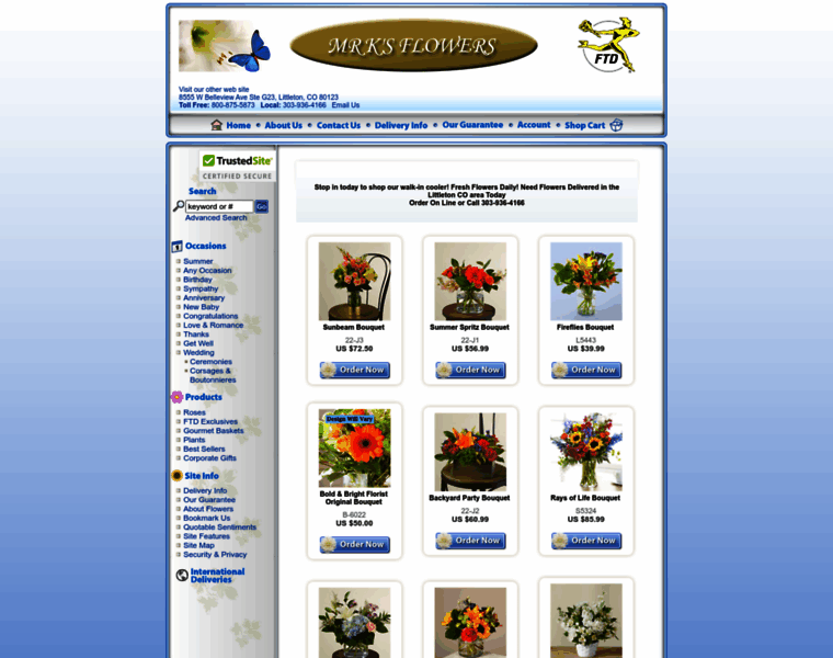 Mrksflowers.com thumbnail