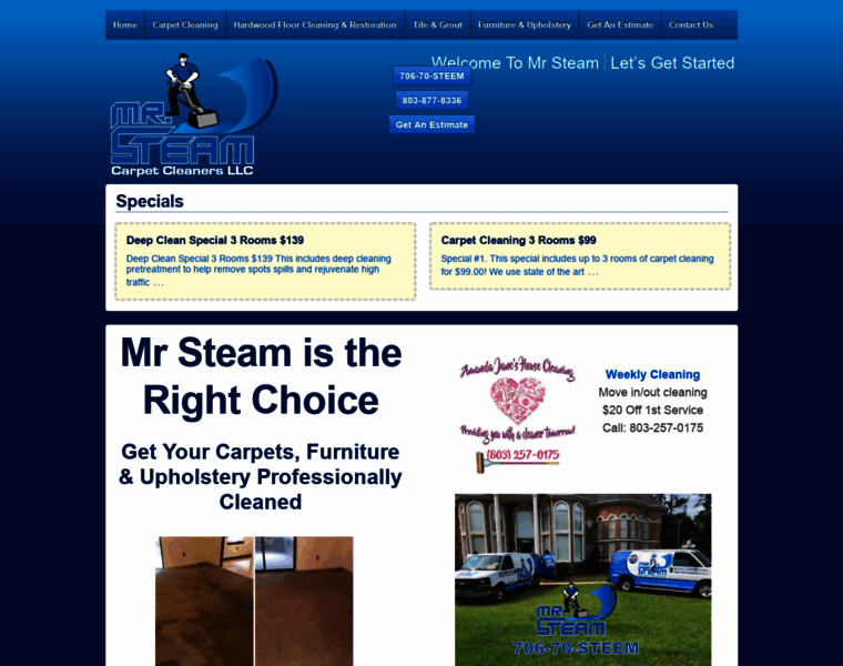 Mrsteamcarpetcleaners.com thumbnail