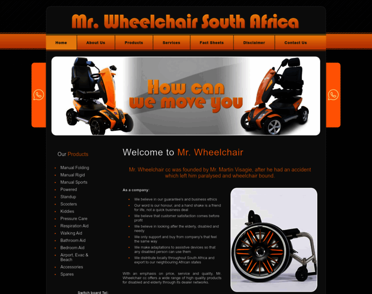 Mrwheelchair.co.za thumbnail