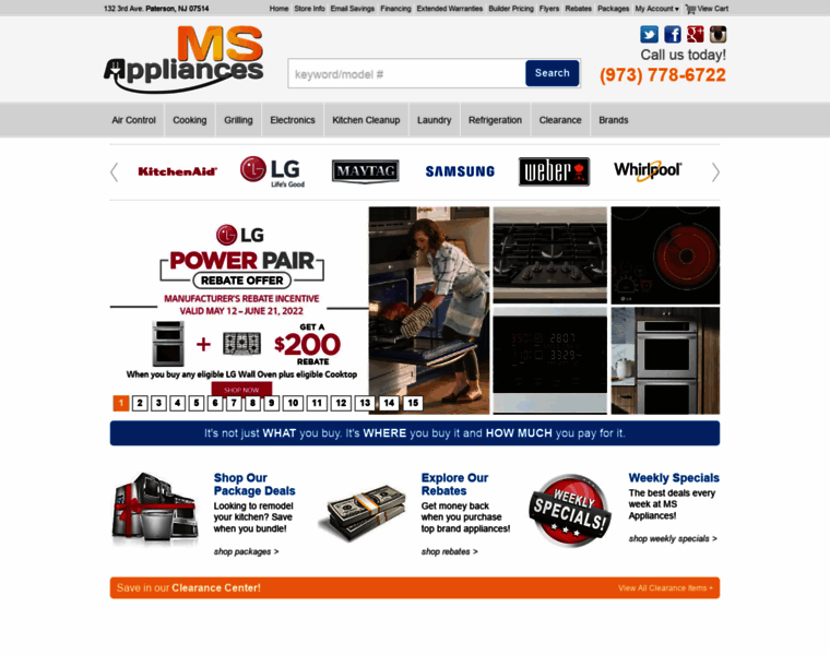 Msappliances.com thumbnail