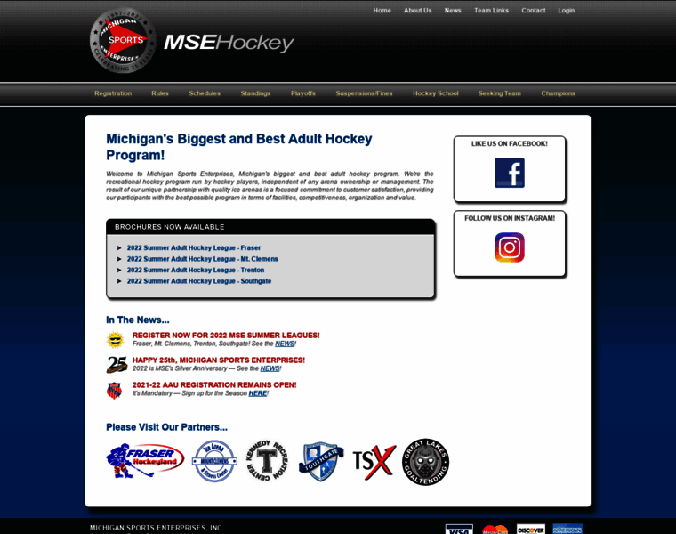Msehockey.com thumbnail