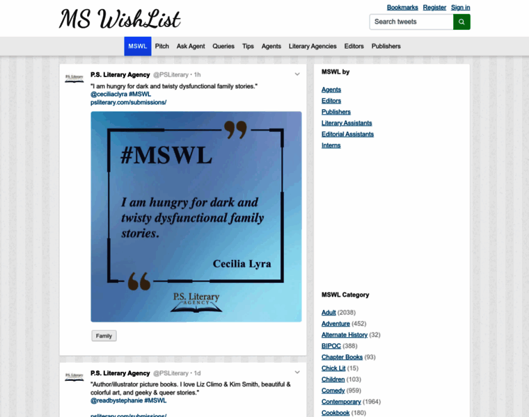 Mswishlist.com thumbnail