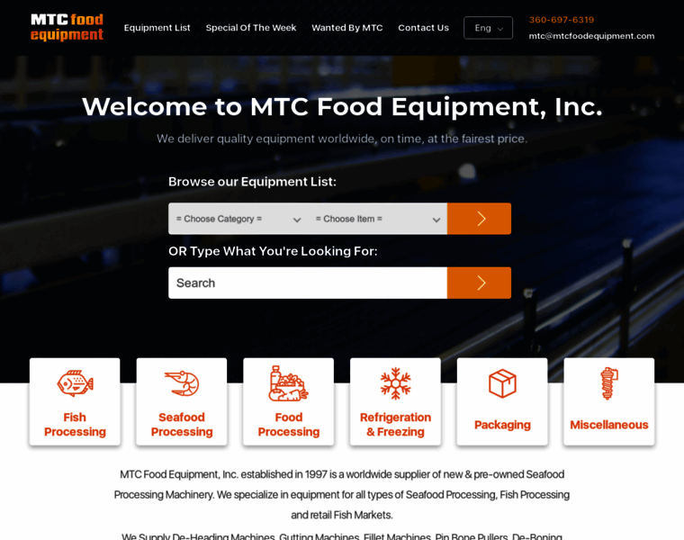 Mtcfoodequipment.com thumbnail
