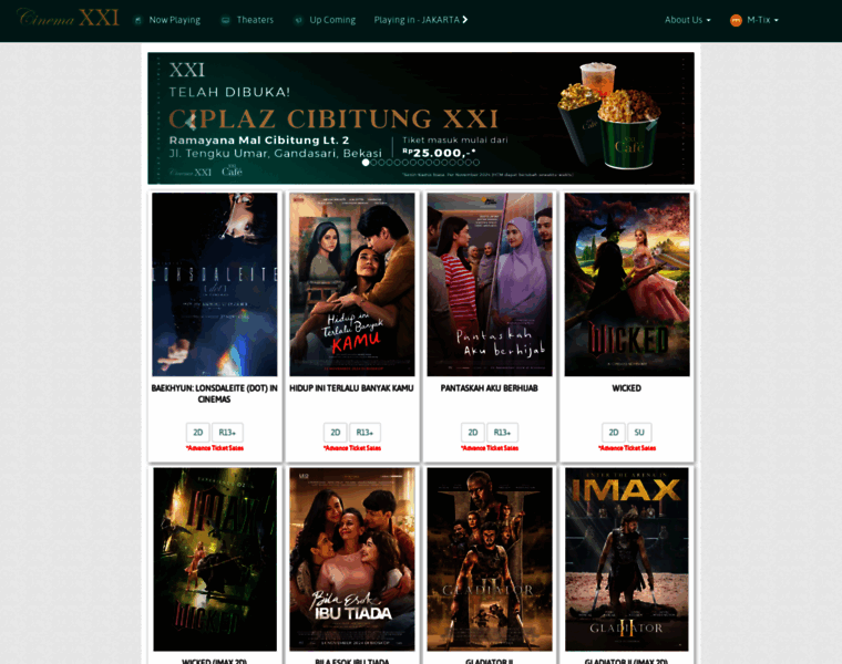 mtix.21cineplex.com at WI. CINEMA 21 - We Are The Largest Cinema Chain ...