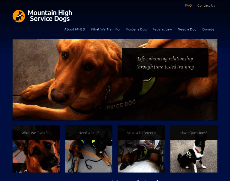 Mtnhighservicedogs.com thumbnail