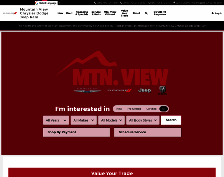 Mtnviewcdjr.com thumbnail