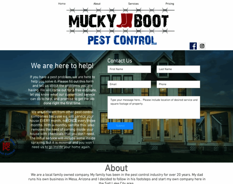 Muckybootpestcontrol.com thumbnail