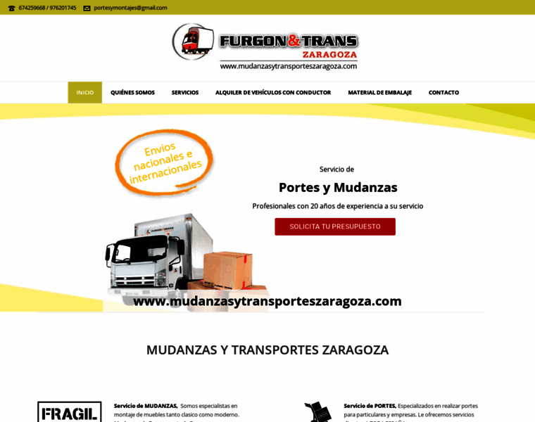 Mudanzasytransporteszaragoza.com thumbnail