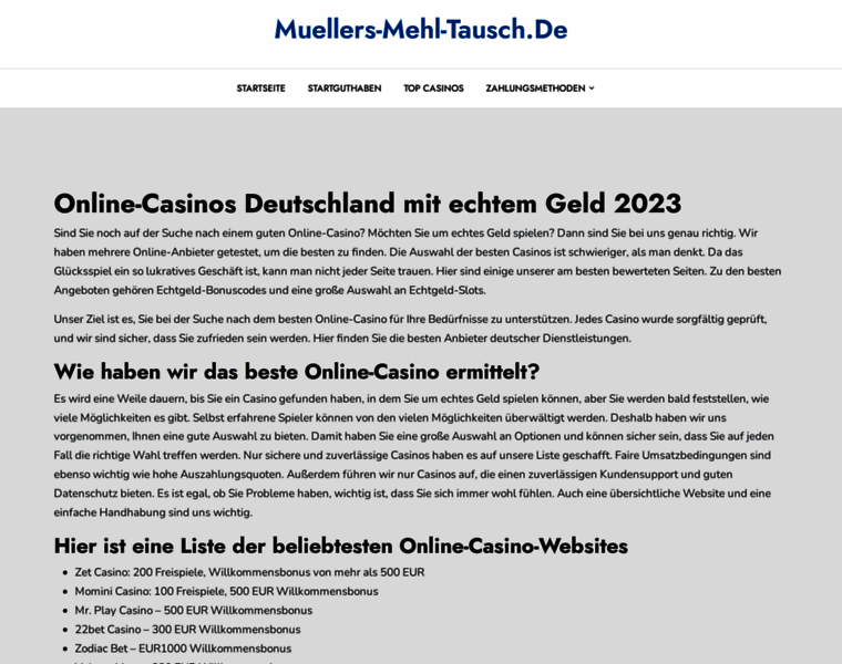Muellers-mehl-tausch.de thumbnail