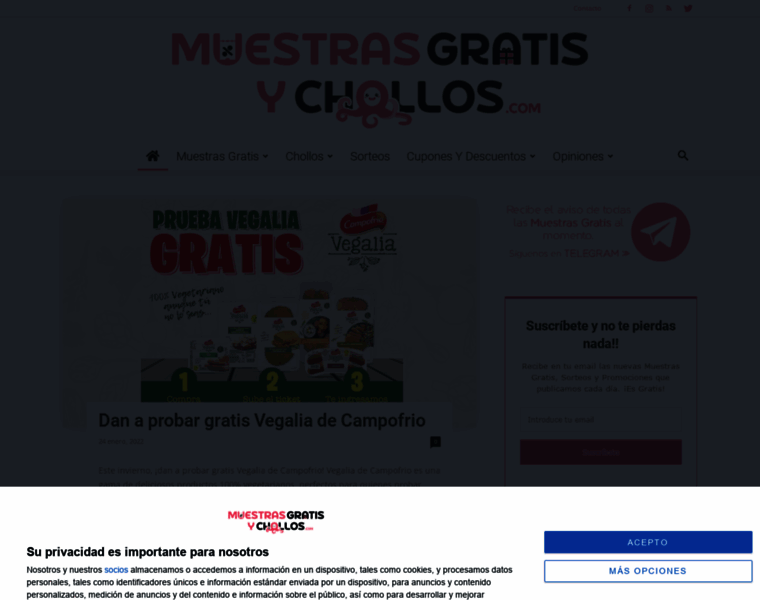 Muestrasgratisychollos.com thumbnail Muestrasgratisychollos.com thumbnail