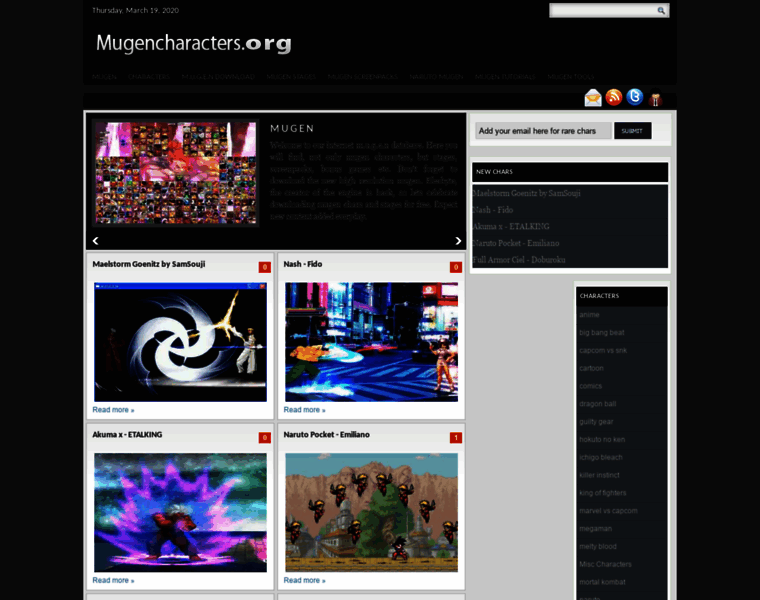 Mugencharacters.org thumbnail