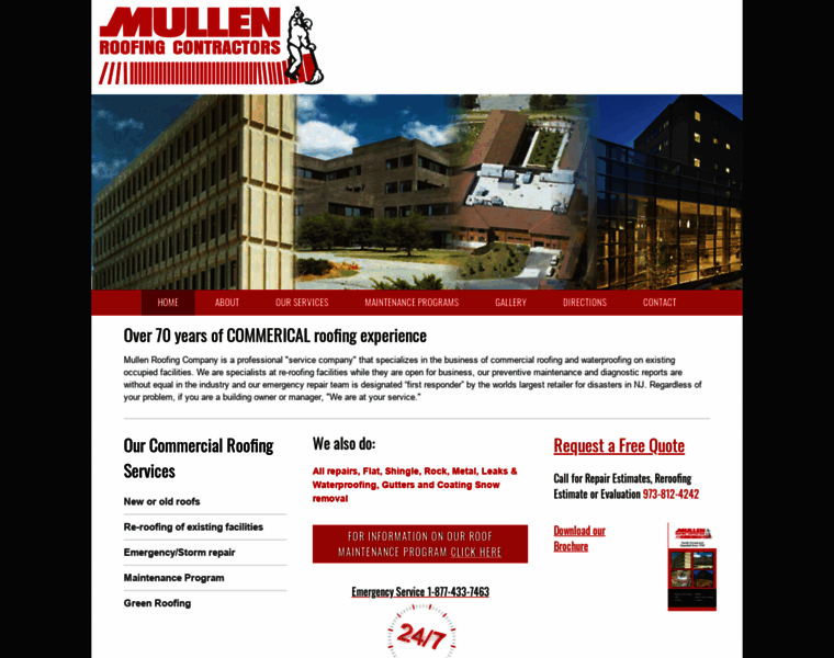 Mullenroofing.com thumbnail