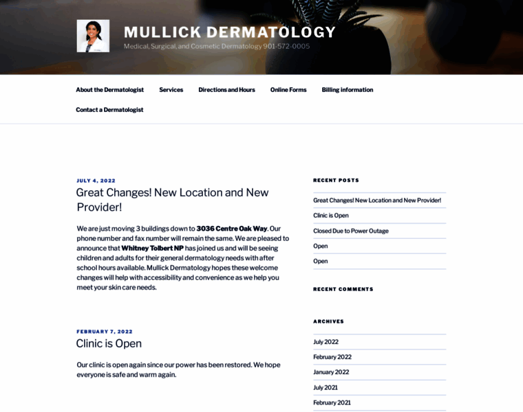 Mullickdermatology.com thumbnail